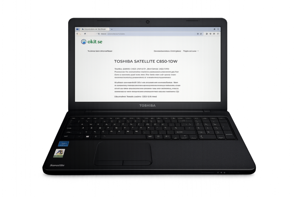 TOSHIBA SATELLITE C850-1DW